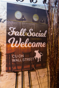 CU at Wall St 10 2016 sign